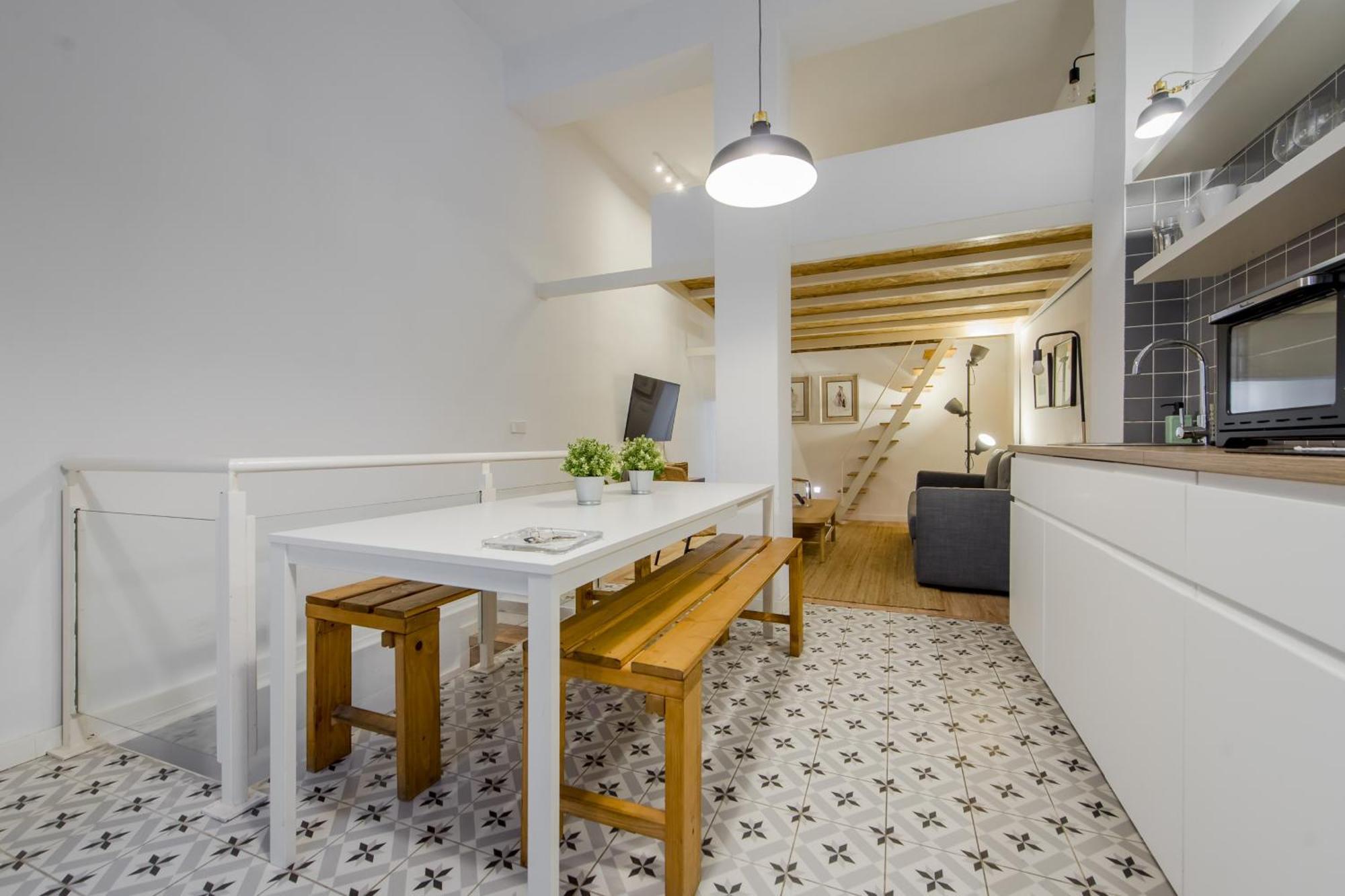 Modern Apt Para 7Pax En Chamberi-Ponzano Madrid Luaran gambar