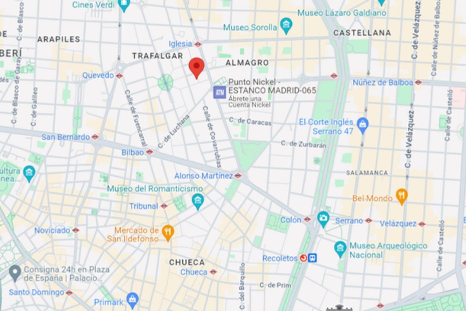 Modern Apt Para 7Pax En Chamberi-Ponzano Madrid Luaran gambar